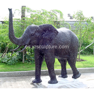 Estatua de bronce vida tamaño elefante